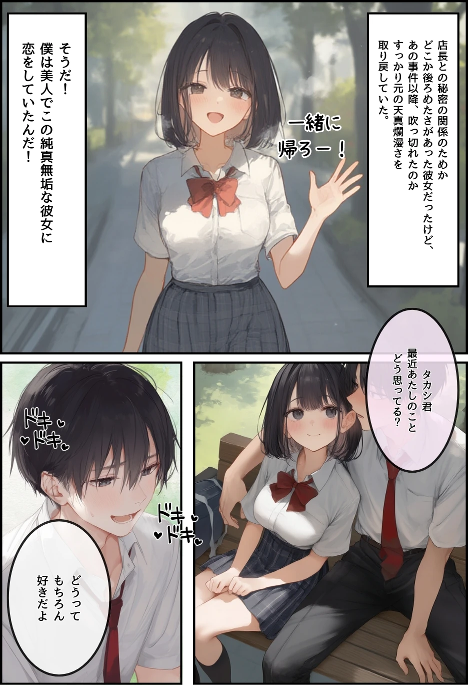 僕の彼女が種付けおじさんにNTRされてしまった件3巻 サンプル漫画