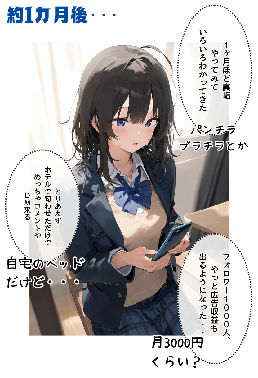 地味で華奢な裏垢女子がおじさんとハメ撮り生配信するまで サンプル漫画