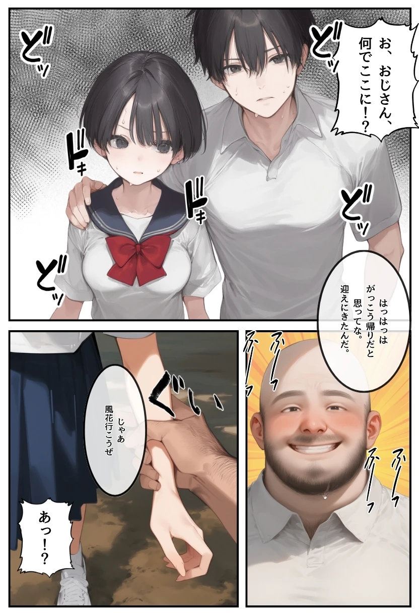 【総集編】透明感のある美少女4人をおじさんちんぽでずっぽずぽに大満喫しちゃうぞ！すぺしゃる！！全4作品 サンプル漫画