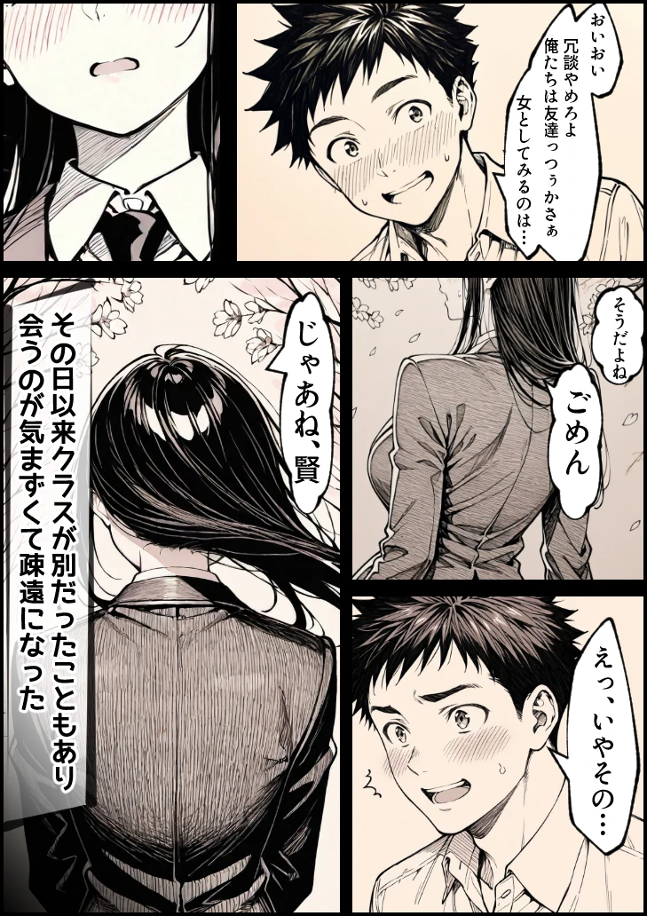 好きだと言えずに目の前で奪われた幼なじみに風俗で再開する話 サンプル漫画