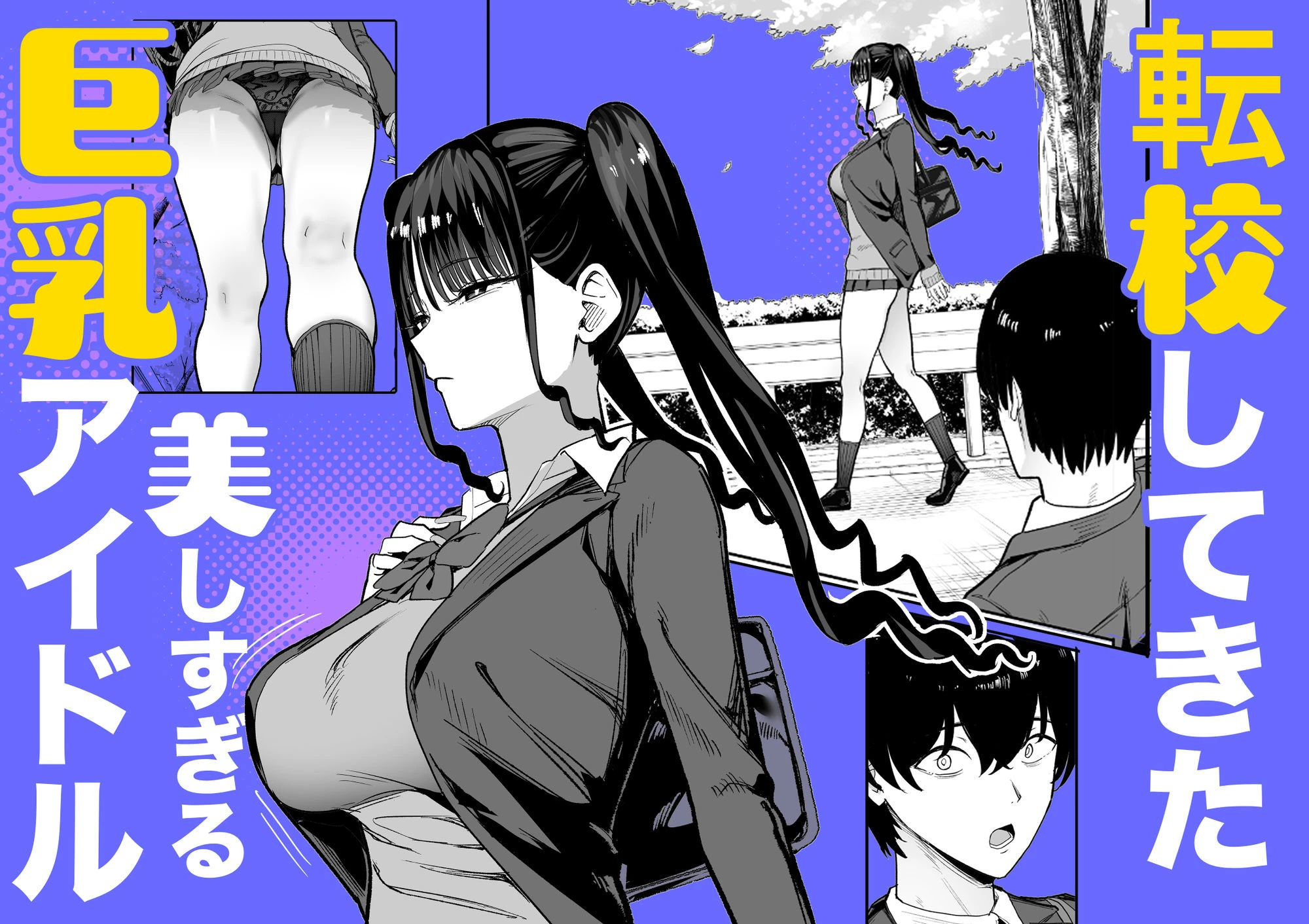 二次元オタクの俺が転校してきた巨乳アイドルに堕とされるまで 広告画像