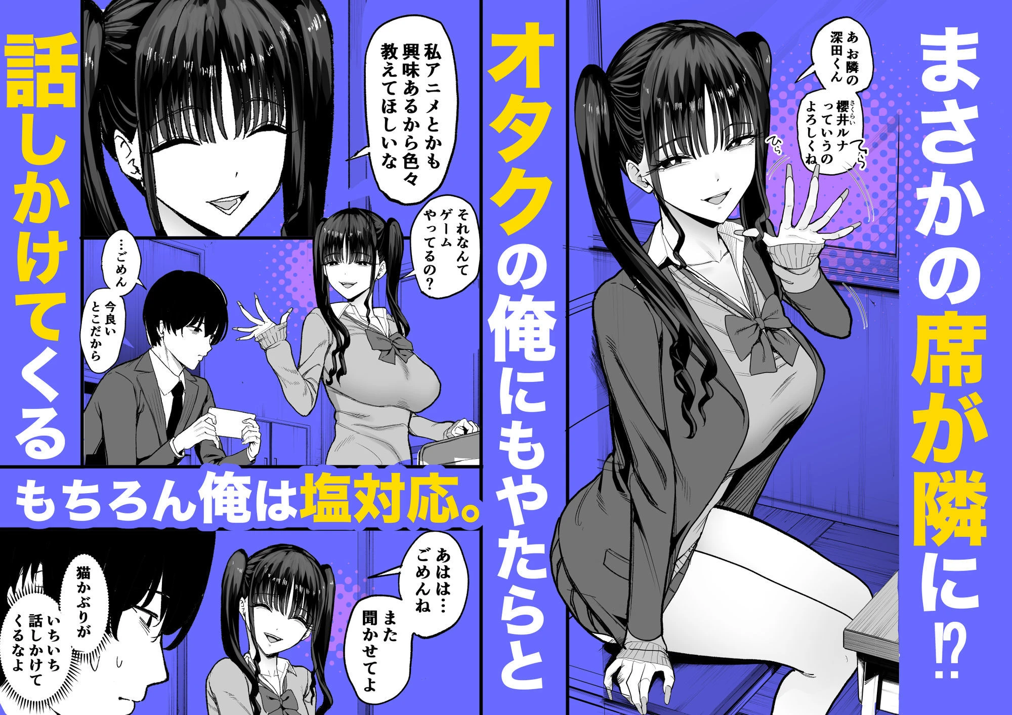 二次元オタクの俺が転校してきた巨乳アイドルに堕とされるまで 広告画像