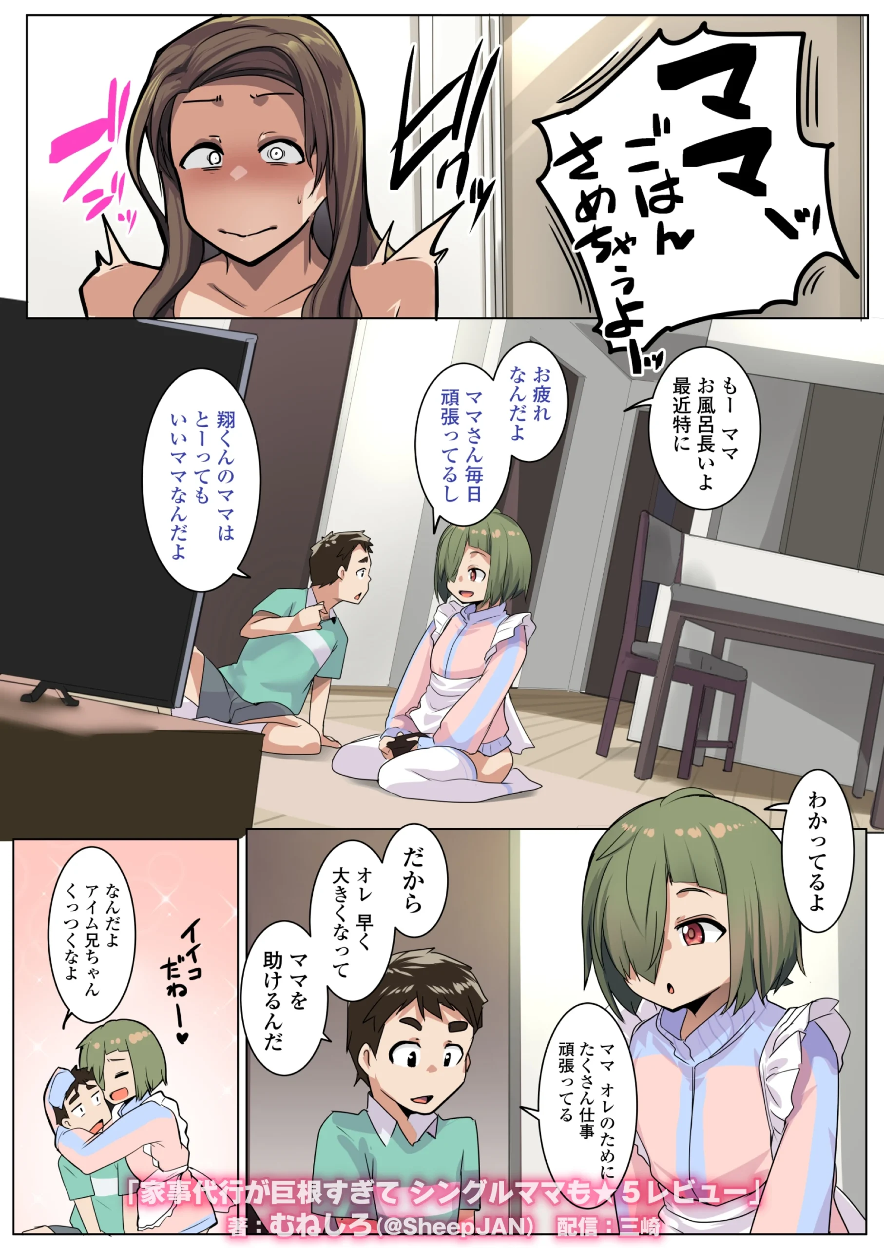 家事代行が巨根すぎてシングルママも★5レビュー サンプル
