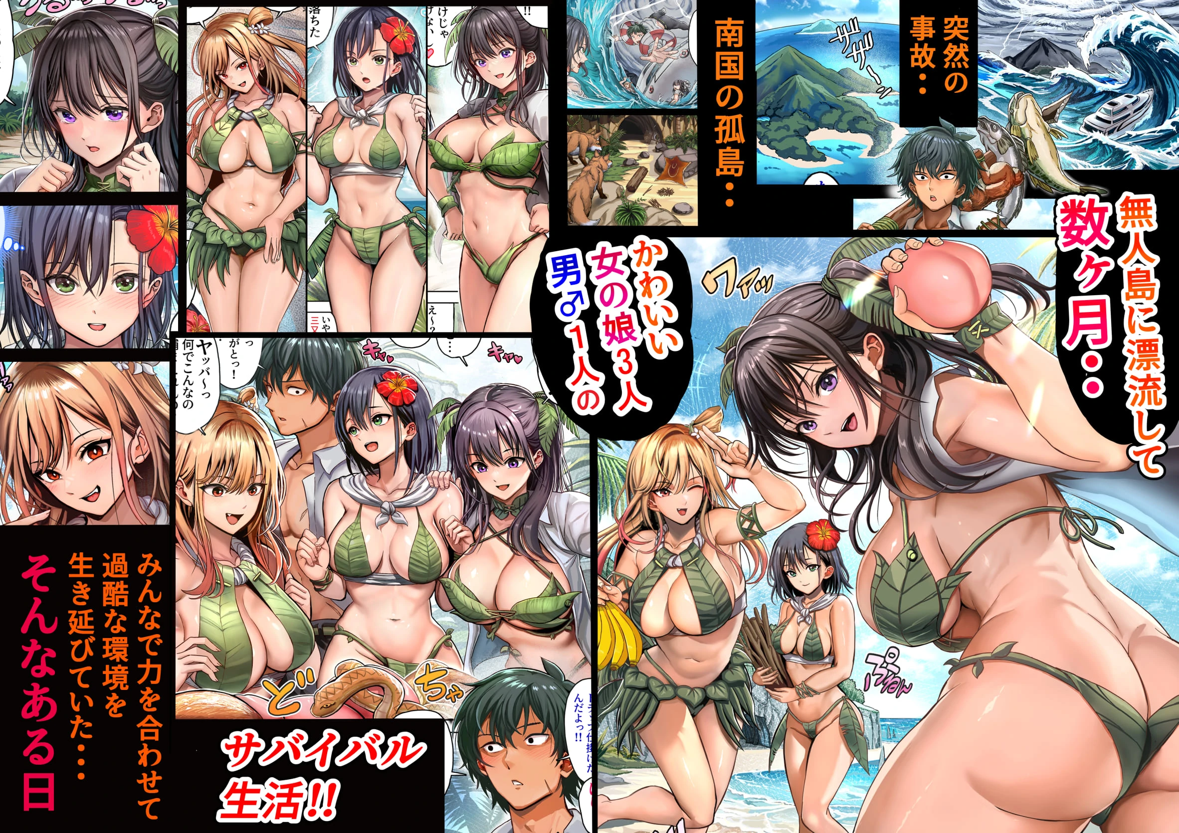 無人島遭難ハーレム3 サンプル