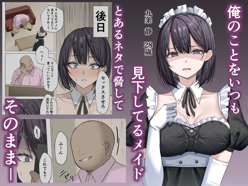 クール系メイドさんに命令して中出しS〇Xする話 広告画像